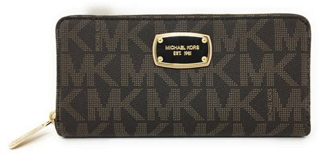 michael kors mens jet set logo zip-around wallet|Michael Kors Wallet double zip.